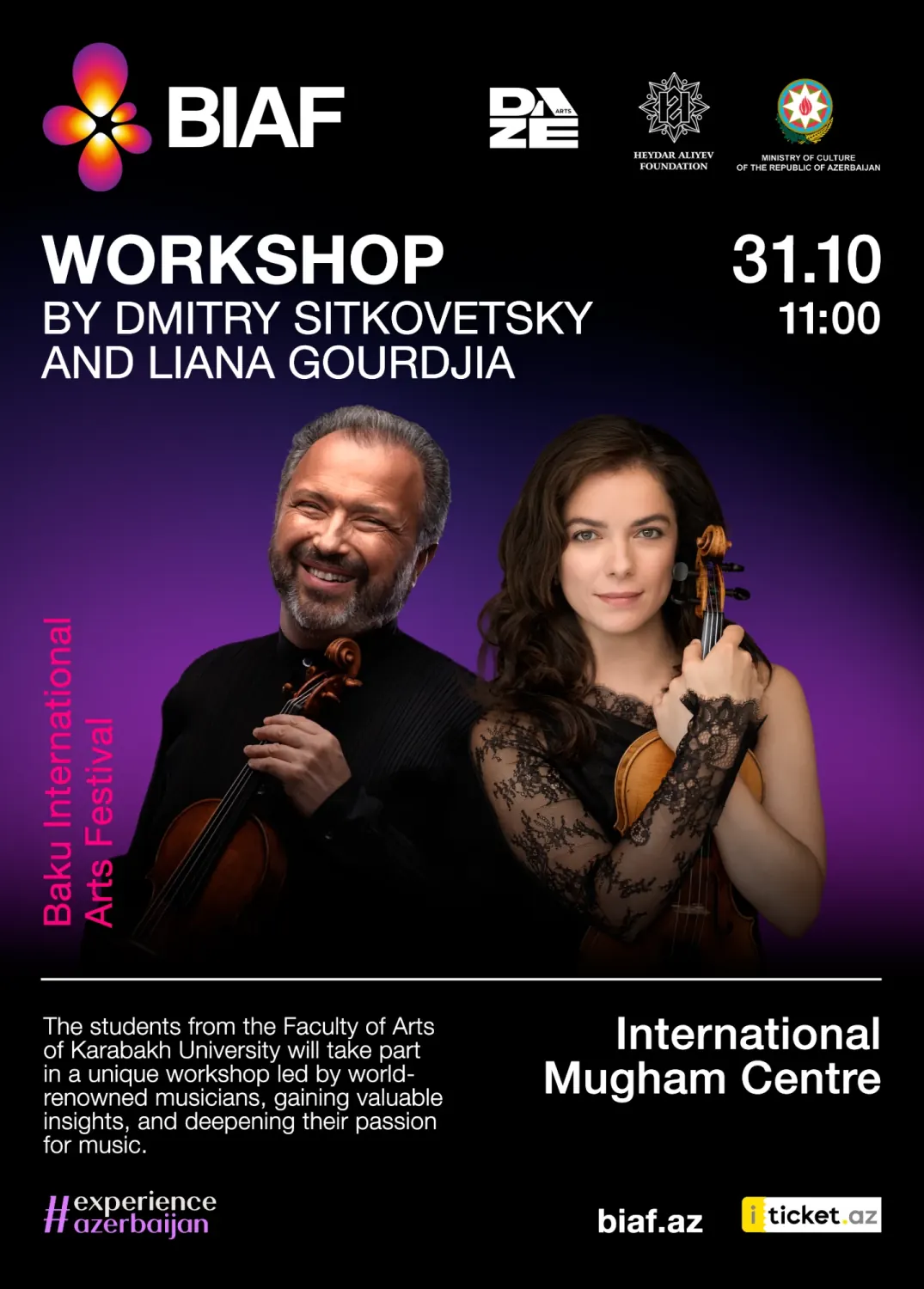 Workshop with Dmitry Sitkovetsky and Liana Gourdjia